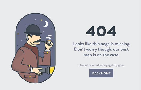 網(wǎng)站建設(shè)之創(chuàng)意的404頁(yè)面設(shè)計(jì)賞析