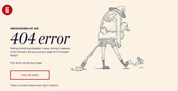 網(wǎng)站建設(shè)之創(chuàng)意的404頁(yè)面設(shè)計(jì)賞析